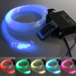 LED RGB verlichtingsset GEKLEURDE STERREN 2 m.