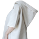 Linnen ponchohanddoek met capuchon