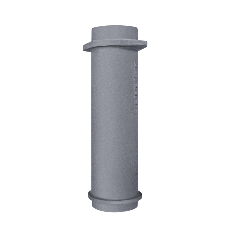 Onderste gietijzeren schoorsteenpijp voor GEFEST-kachels 180 / 500 mm Onderste gietijzeren schoorsteenpijp voor GEFEST-kachels 180 / 500 mm
