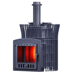 Houtgestookte saunakachel GEFEST - Avangard ZK Uragan 25 (P2) in tulprooster  Houtgestookte saunakachel GEFEST - Avangard ZK Uragan 25 (P2) in tulprooster