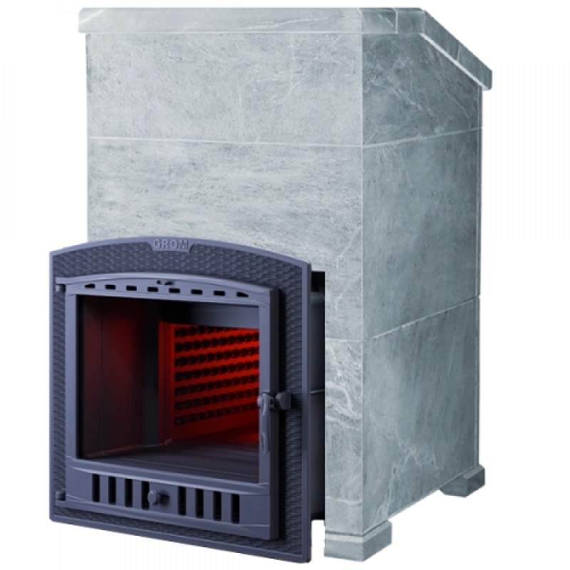 Wood-burning sauna stove - Gefest Grom 50 (P2) Prezidentas 1200/50, Talcochlorite