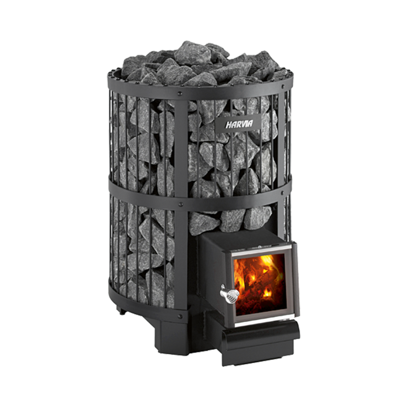 Houtgestookte saunakachel - HARVIA Legend 240 SL BimSchV2, zwart