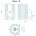 Houtgestookte saunakachel - NOVA GEYZER 30 - 2