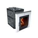 Houtgestookte saunakachel - NOVA PANORAMA 18 met netwerk - 0