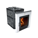 Houtgestookte saunakachel - NOVA PANORAMA 26 met netwerk - 0