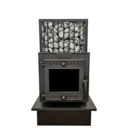 Houtgestookte saunakachel - SUMMIT MANASLU met stoombox en net 