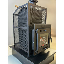 Houtgestookte saunakachel - SUMMIT Mont Blanc met klassiek netwerk 