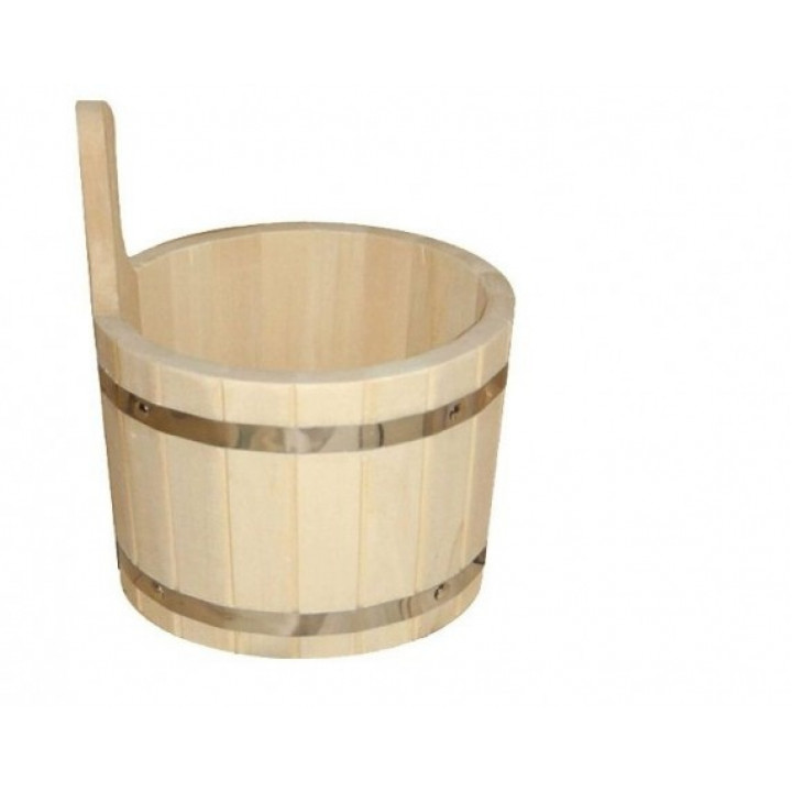 Houten emmer met kunststof inzet, 5 l