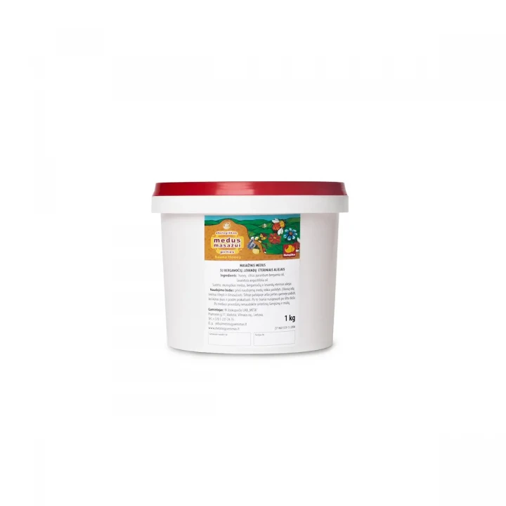 Honingmassagemix met essentiële oliën van bergamot en lavendel, 1 kg
