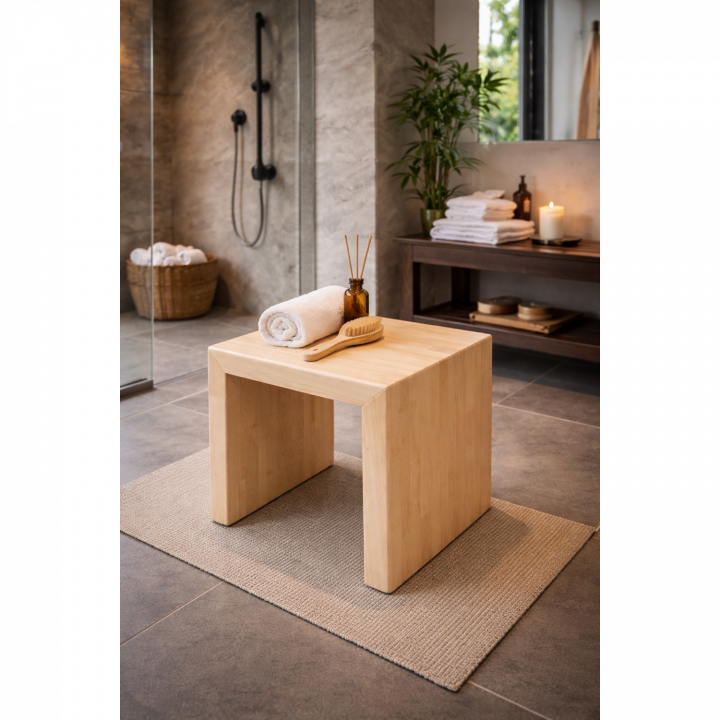 MODEL 5 saunabank, elzenhout 390 × 290 × 400 mm