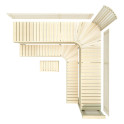 Modulaire saunabank PREMIUM, Aspen - 3