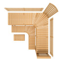 Modulaire saunabank PREMIUM, Elzenhout - 5