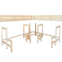 Modulaire saunabanken met 