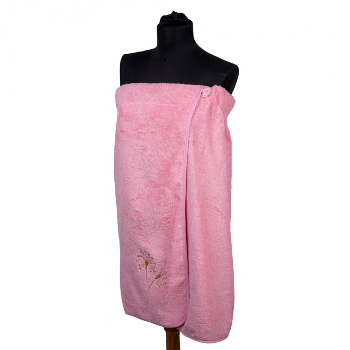 Cadeauset in geschenkdoos voor HAAR. Dames saunahoed en schort - ROZE