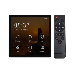 Touch Screen BT Wall Mount Versterker Home Stereo Audio Versterker U1. Zwart  Touch Screen BT Wall Mount Versterker Home Stereo Audio Versterker U1. Zwart