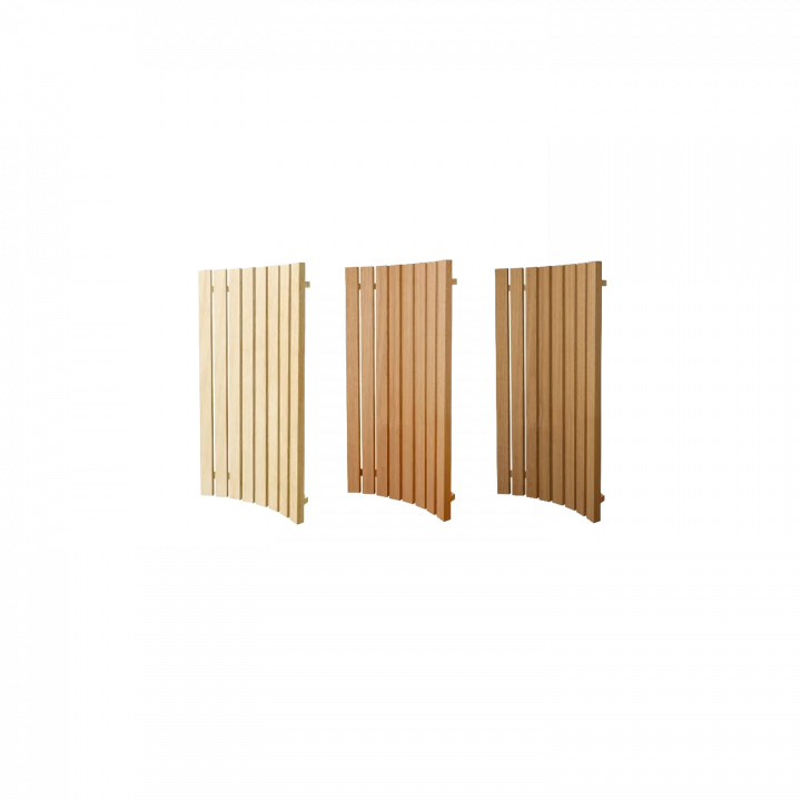 Rugleuning voor modulaire saunabanken, thermo-espen