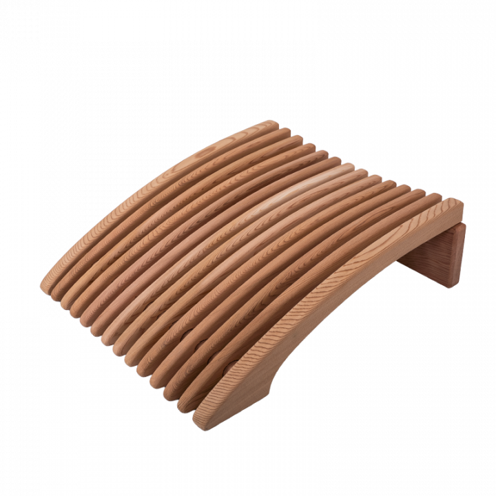 Sauna rugleuning-hoofdsteun, cederhout