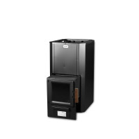 Houtgestookte saunakachel - SKAMET P-220, glazen deuren