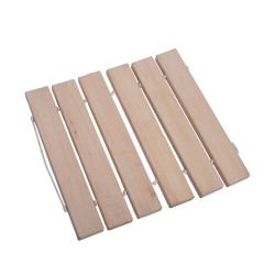 Hangende houten zitting, linde  Hangende houten zitting, linde