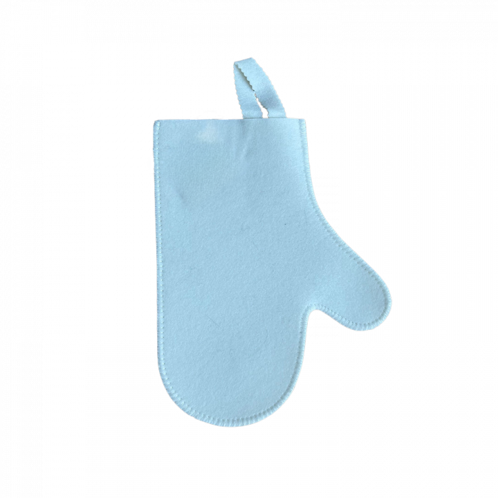Saunahandschoen, wit