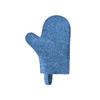 Saunahandschoen, grijs