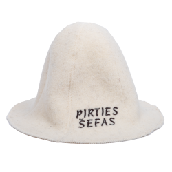 Saunahoed - PIRTIES ŠEFAS, wit 