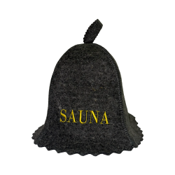 Saunahoed - SAUNA, grijs 