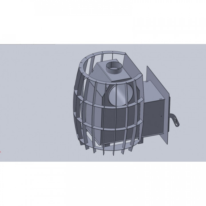 Houtgestookte saunakachel - TEPLODAR BARREL 12 met glazen deur