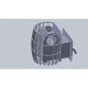 Houtgestookte saunakachel - TEPLODAR BARREL 12 met glazen deur