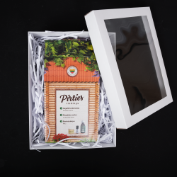 SAUNA SET in een geschenkdoos. Eucalyptus Essentiële Olie, Massage Honing EN Munt essentiële olie 