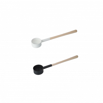 Saunalepel SAUFLEX 53 cm, wit en zwart
