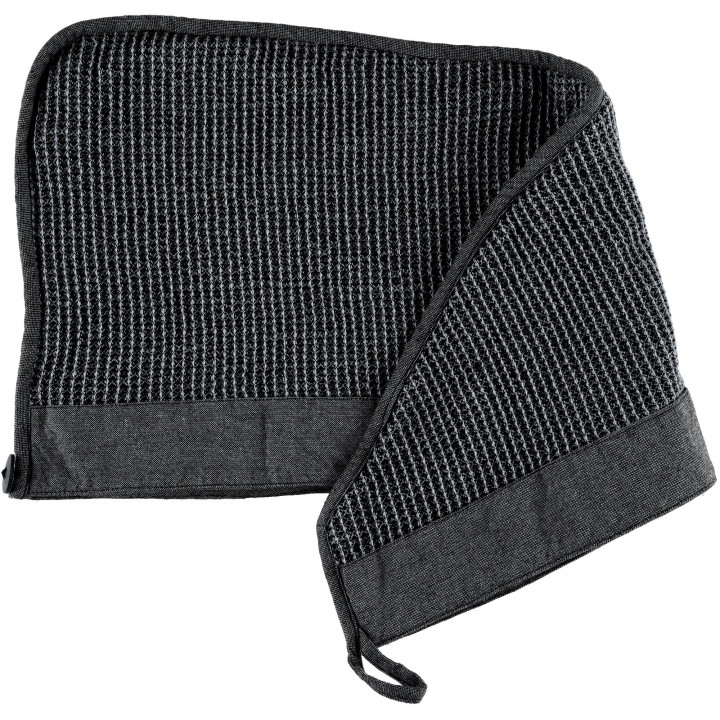 Cadeauset in geschenkdoos RENTO KENNO VOOR HAAR. Haarhanddoek en schort, grijs