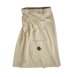 Saunaschort voor heren lichte kleur, katoen  Saunaschort voor heren lichte kleur, katoen