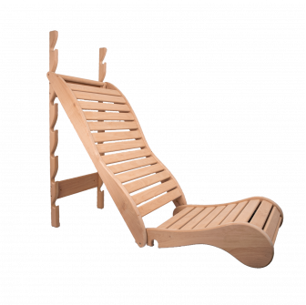 Ontspanning stapelbed voor sauna, zwarte els