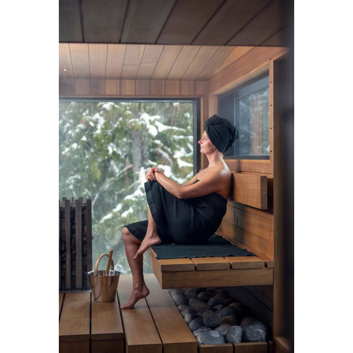 RENTO saunazithoes - KENNO, 60×160, donkergroen