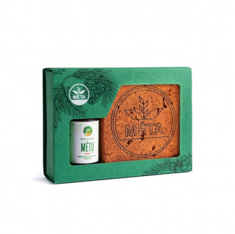 Klei diffuser met munt essentiële olie, 10 ml