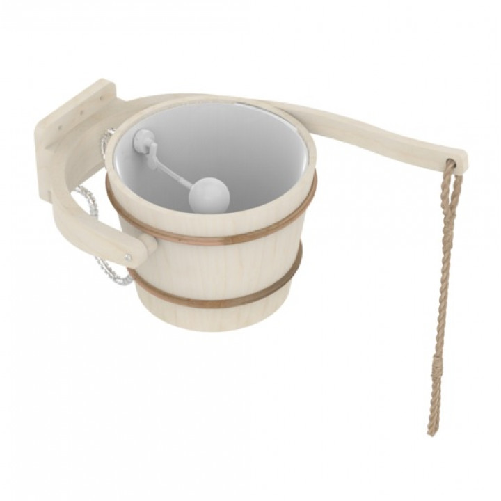Emmer voor koude douche, Harvia, espen, 18 l
