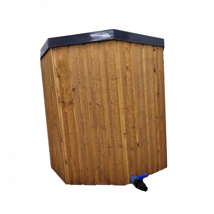 Koud dompelbad met houten bekleding, 550 liter