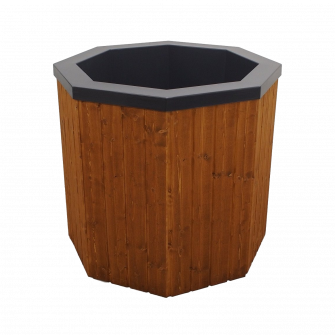 Koud dompelbad met houten bekleding, 550 liter