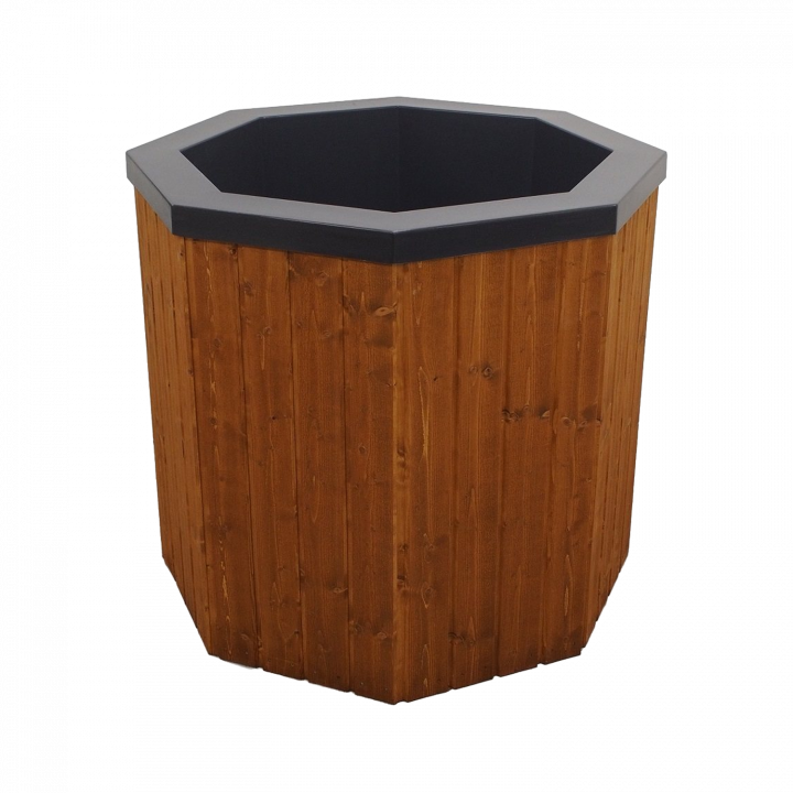 Koud dompelbad met houten bekleding, 550 liter