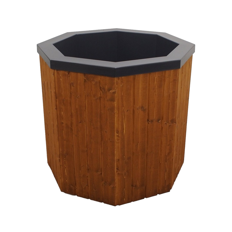 Koud dompelbad met houten bekleding, 200 liter