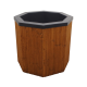 Koud dompelbad met houten bekleding, 550 liter