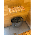 SAUFLEX zoutballen voor sauna's – set van 18 stuks met standaard - 6