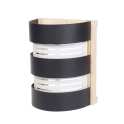 Lampenkap SAUFLEX, zwart, wit - 0