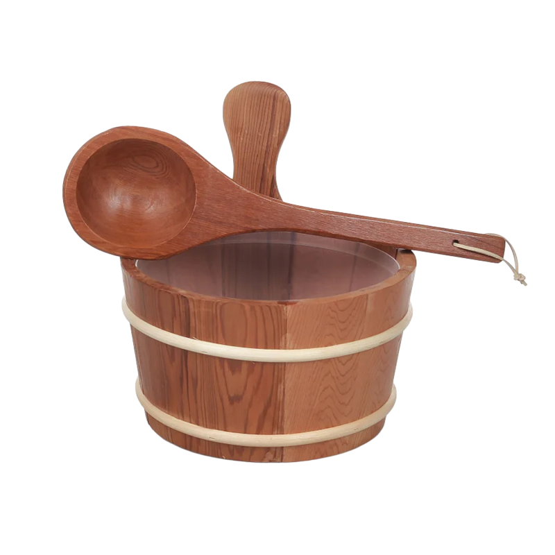 SAUFLEX houten emmer 4 l, ceder
