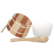 SAUFLEX houten emmer en pollepel 4 l, grenen, ceder