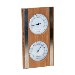 SAUFLEX thermo-hygrometer, cederhout, witte kleur 