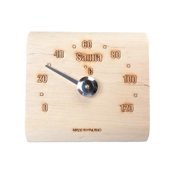 Saunia elzenhouten saunathermometer 