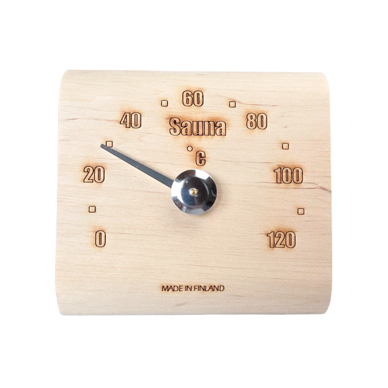 Saunia elzenhouten saunathermometer