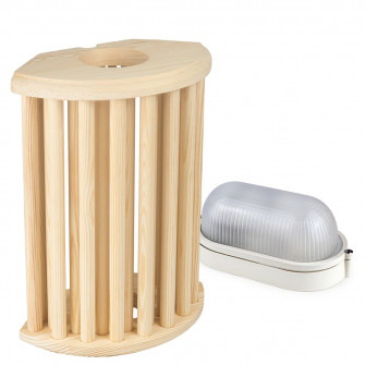 Sawo lamp en rooster set 915-VP, Pine